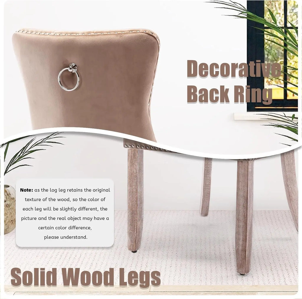 6 Velvet Modern Tufted Upholstered
