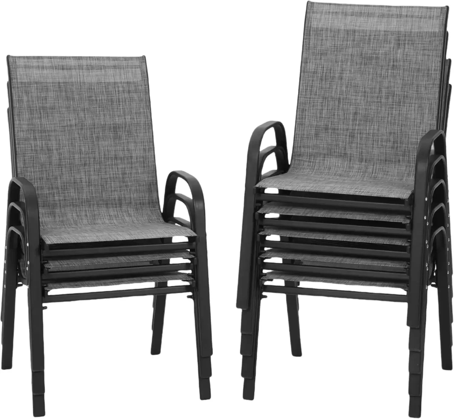 8 Patio Chairs Stackable