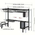 Adjustable Dish Rack - Over-the-Sink Stainless Steel