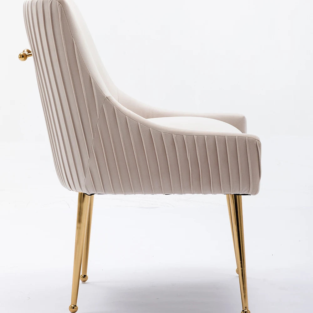 4 Modern Glam Boucle Pleated Velvet