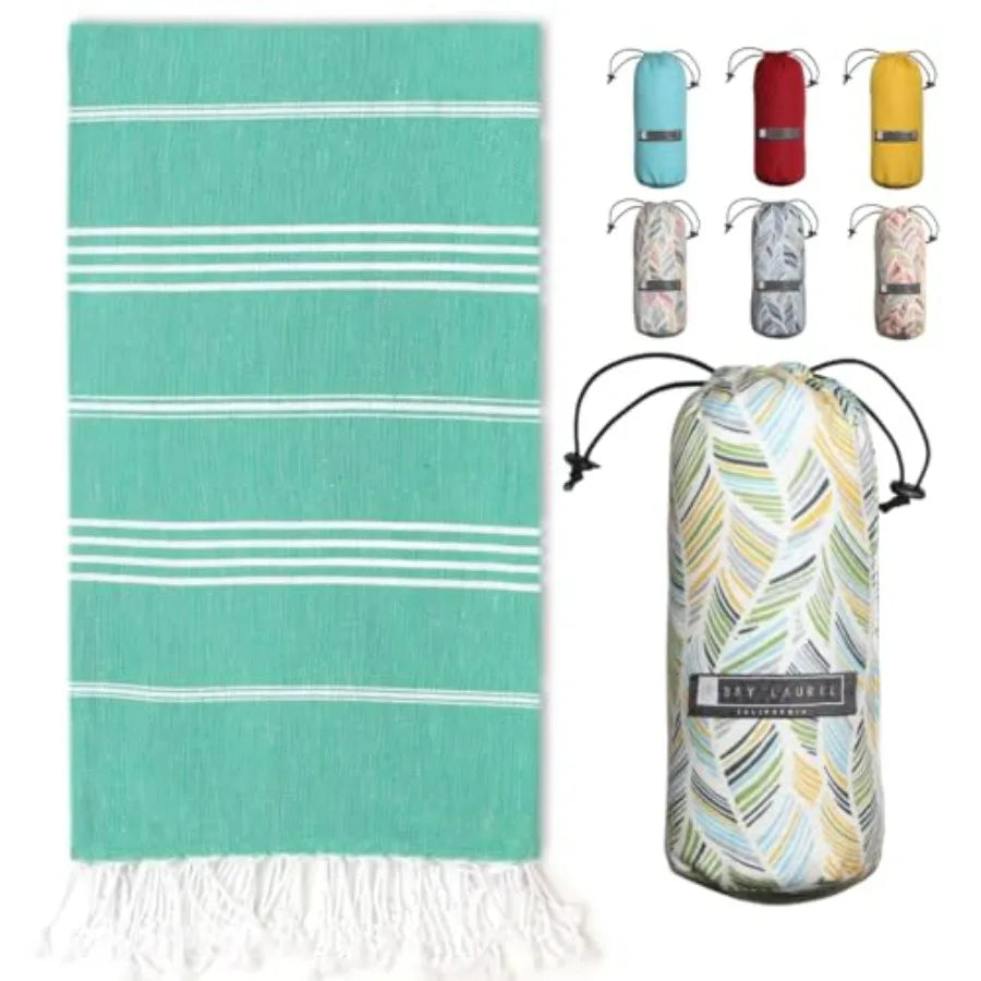 Turkish Beach Towel with Travel Bag 39 x 71