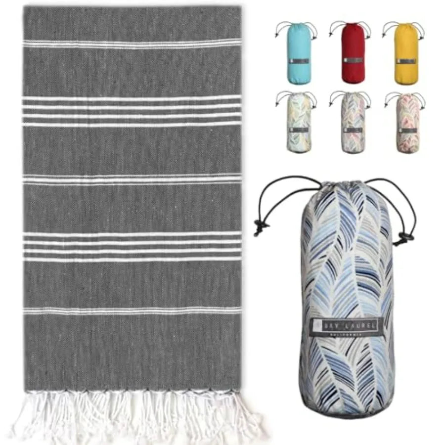 Turkish Beach Towel with Travel Bag 39 x 71