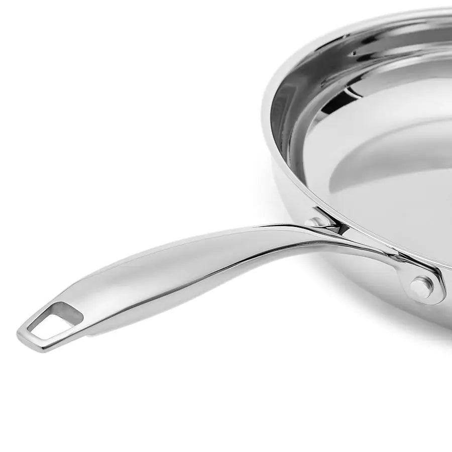 2 Pcs Stainless Induction Frying Pan Set