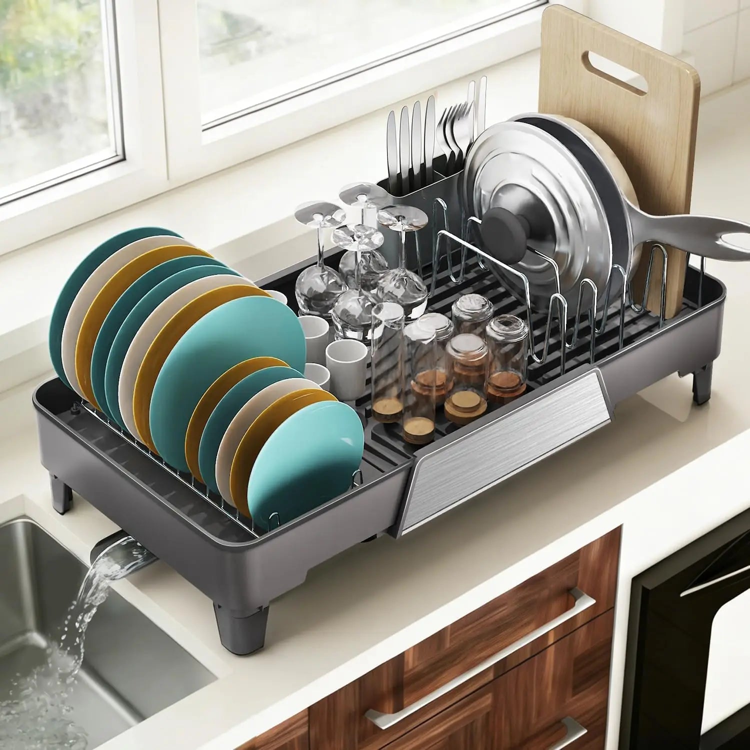 Large Expandable Dish Rack,