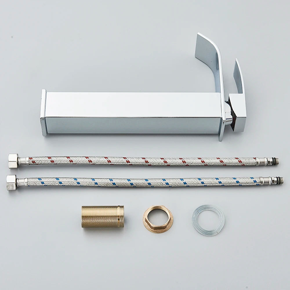 Chrome Bathroom Waterfall Single Handle