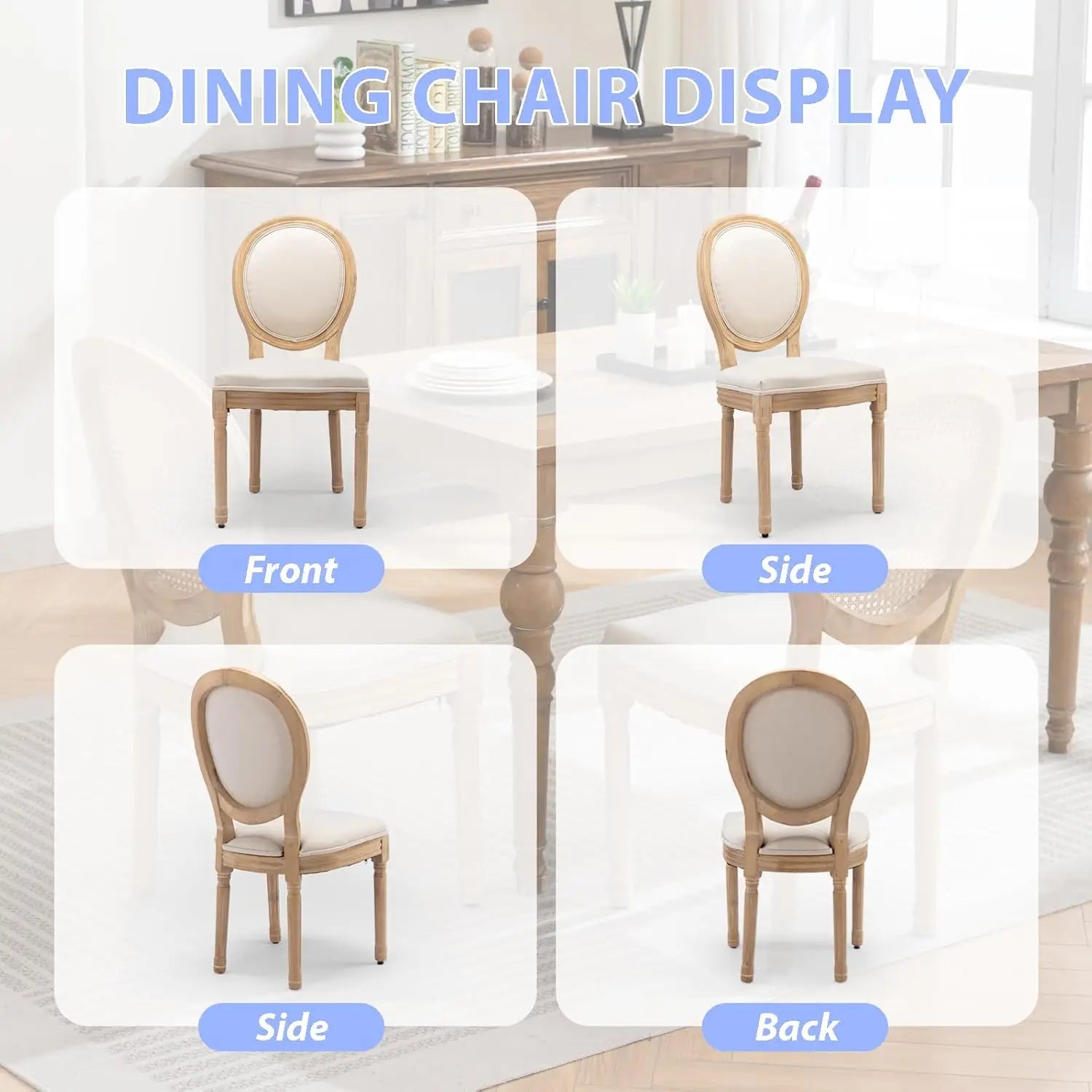 4 Round Back Upholstered, Restaurant