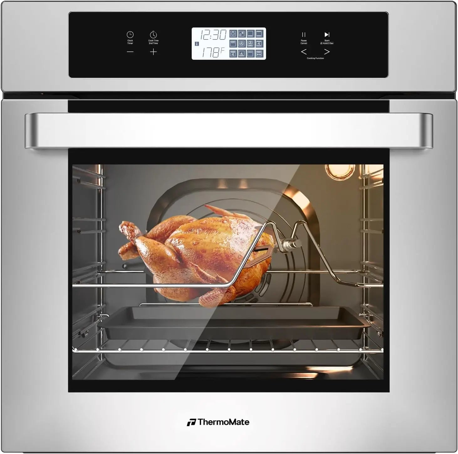 24 Inch Electric Wall Oven, 2.6 Cu.Ft, Convection