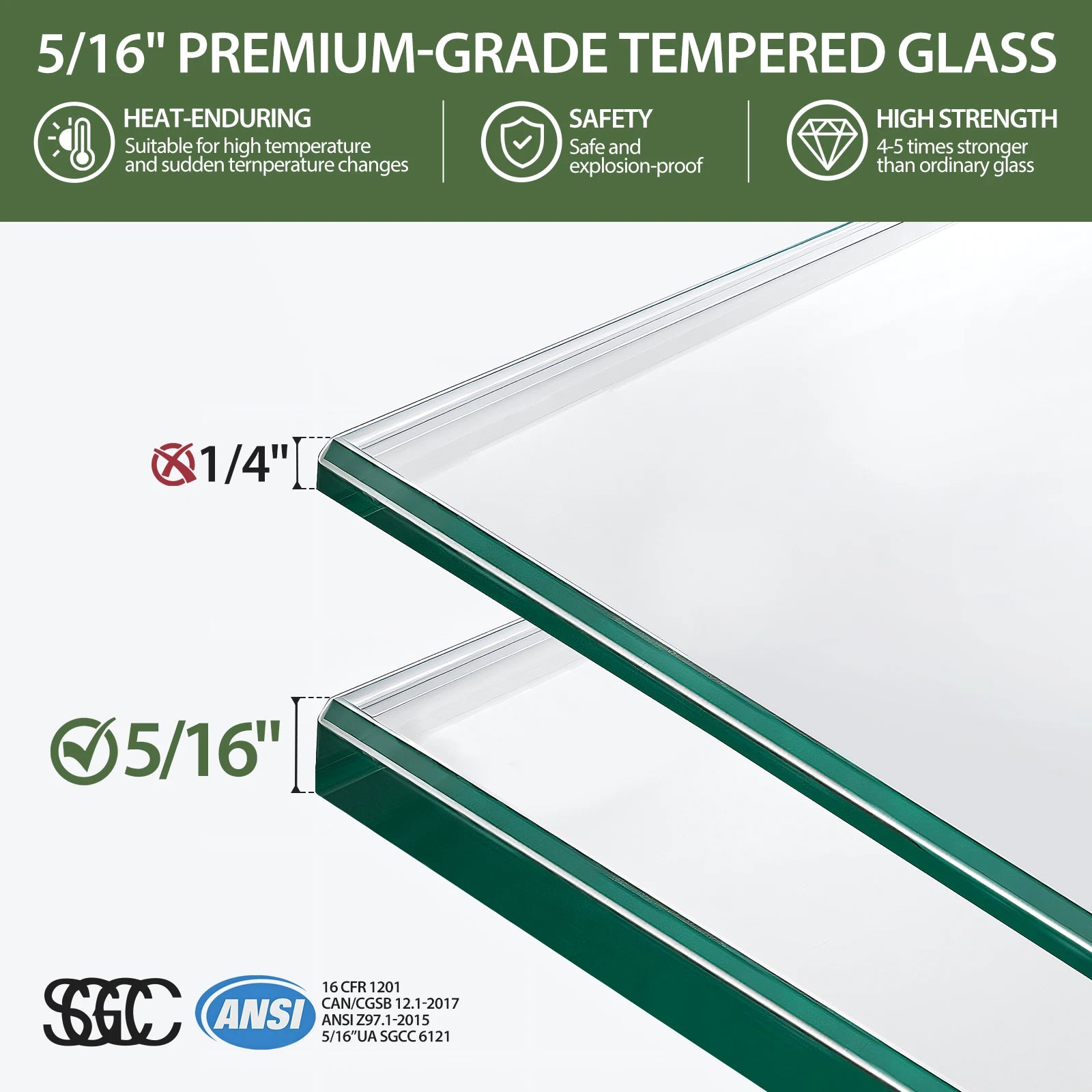 56"-60"Wx75 H Frameless Sliding Shower Door