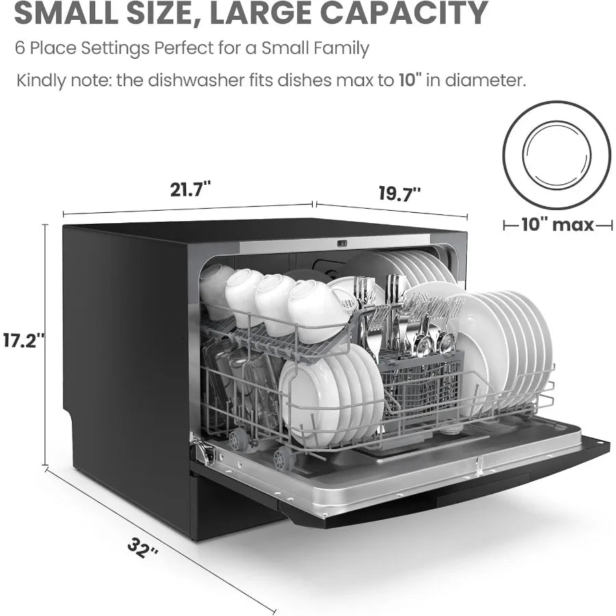 Countertop Dishwasher for Dorm RV Apartment