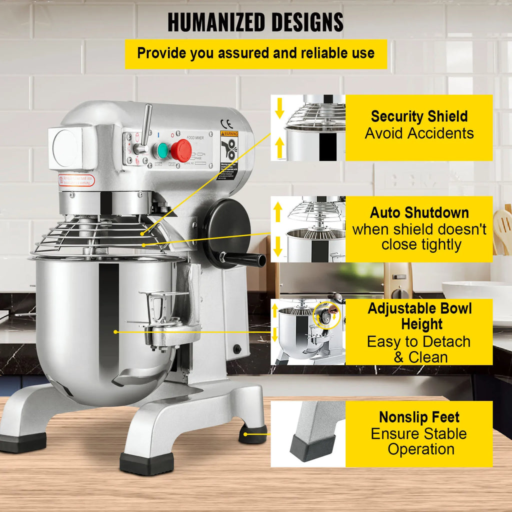 10- 30L Electric Dough Machine Stainless Commercial