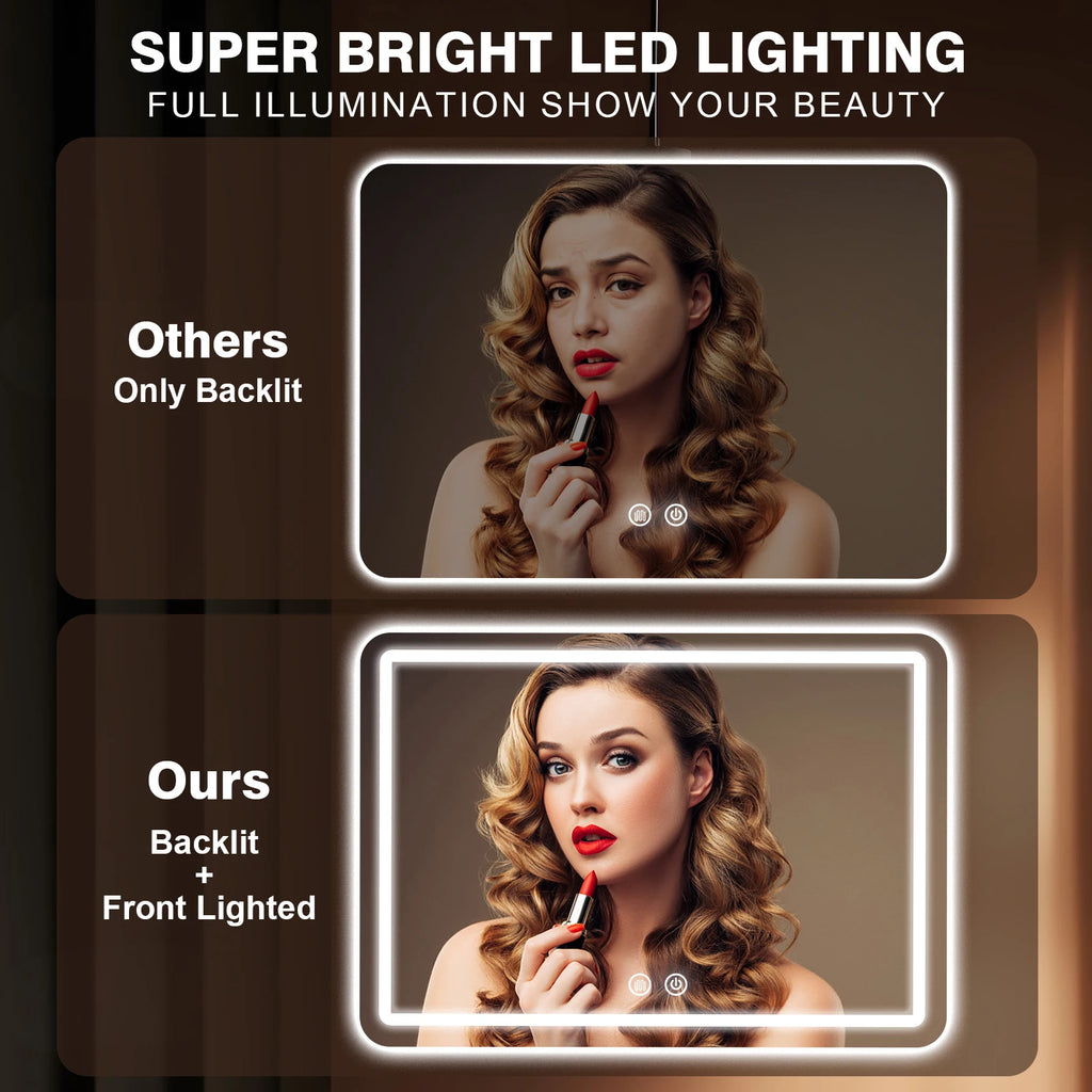 32x40 inch LED Bathroom Mirror Vanity
