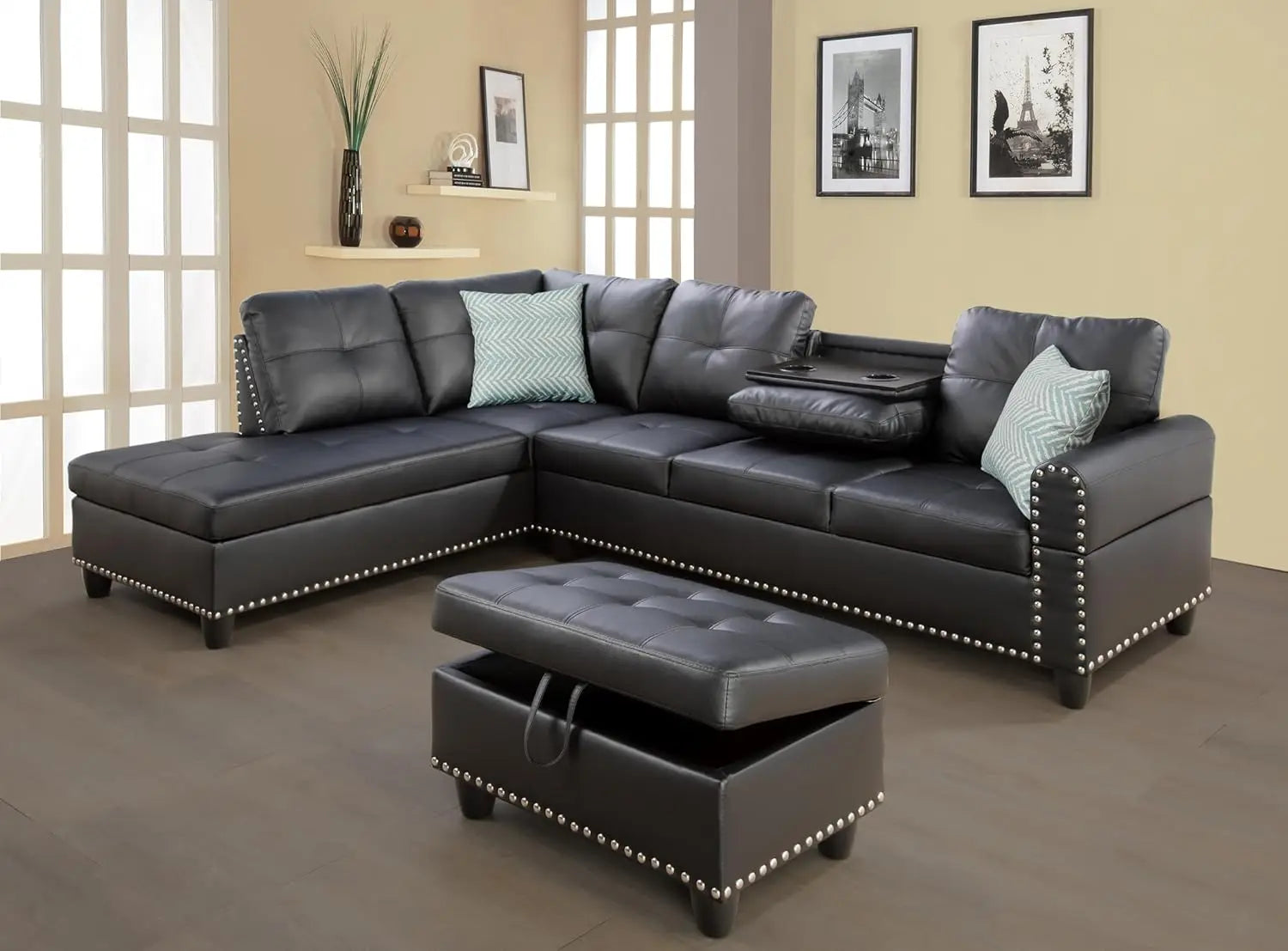 Sectional Sofa with Chaise Lounge