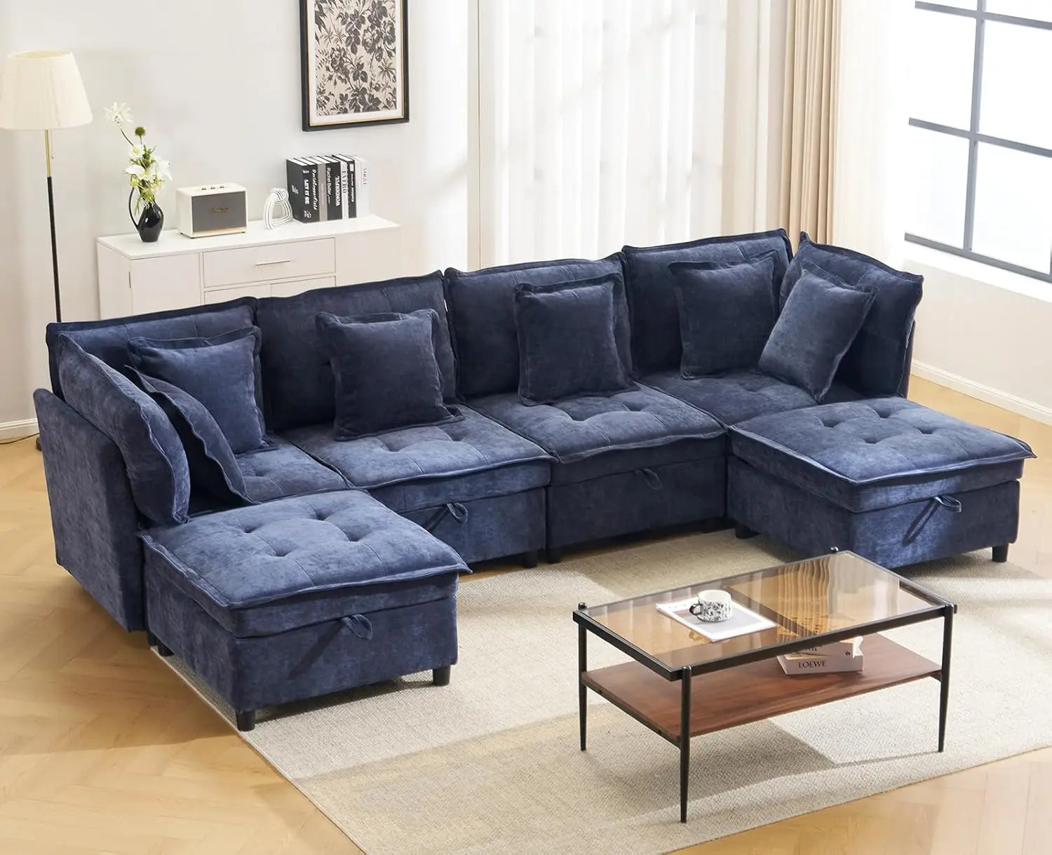 133'' Modular Sectional U-Shaped