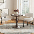 2 Modern Curved Backrest Cushioned Seat