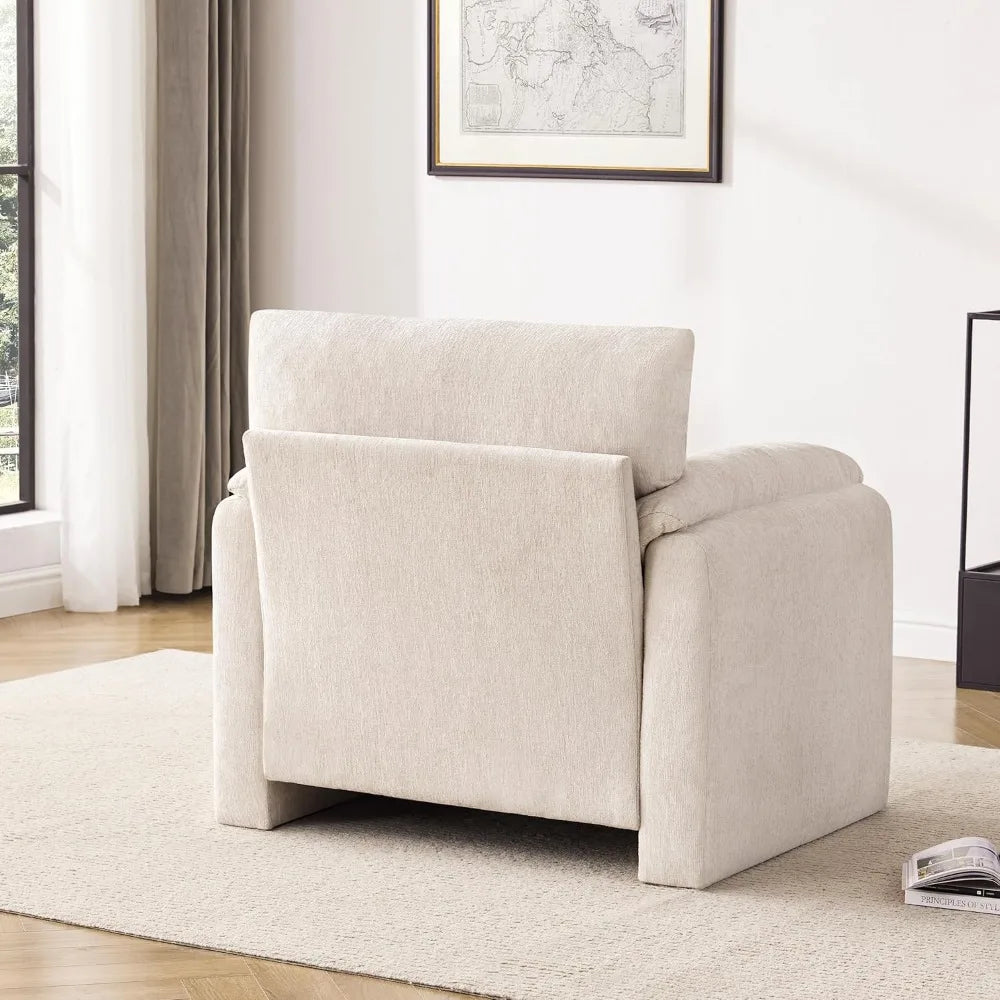 38.6 Large Chenille Armchair