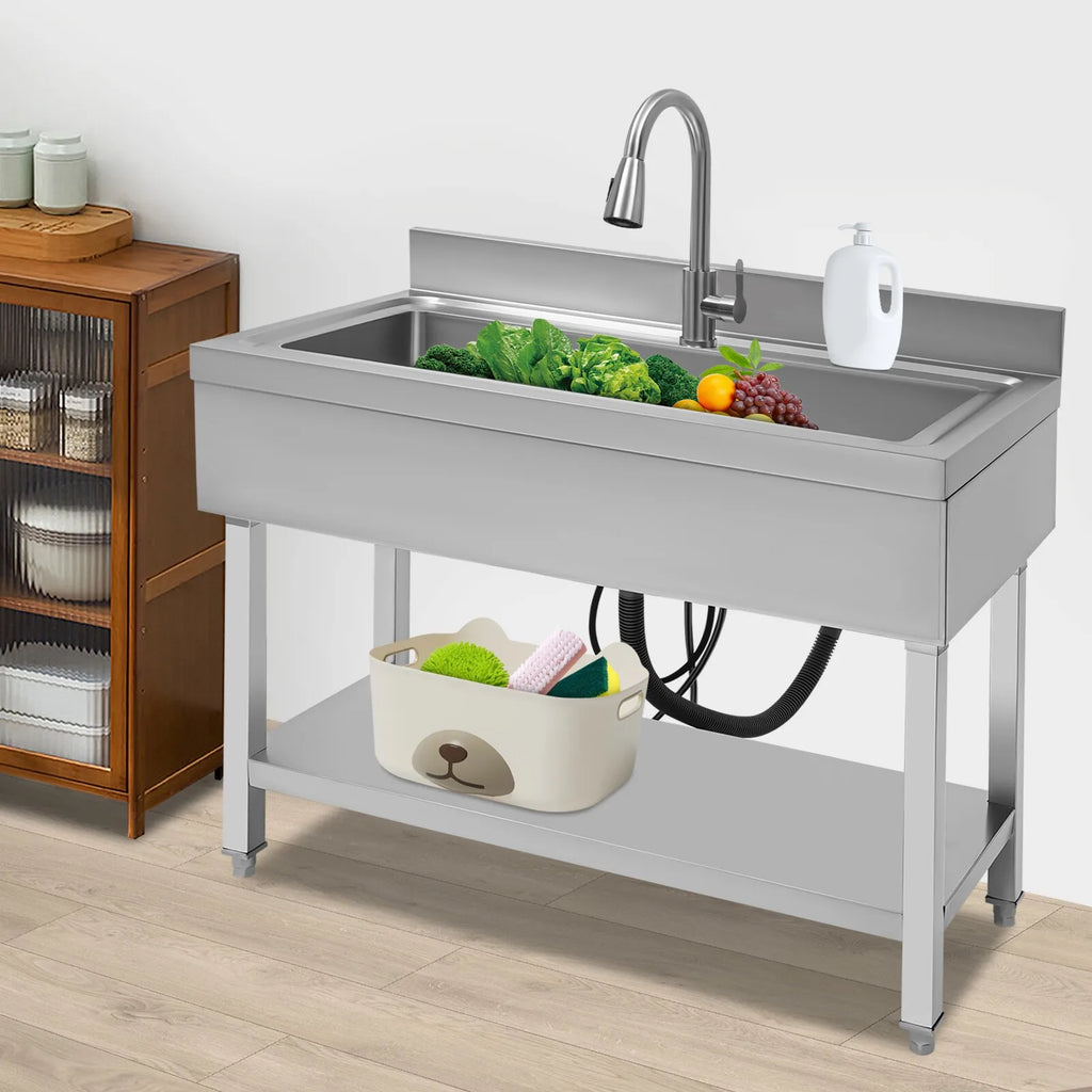 Stainless Utility Sink Single Bowl 13Gal