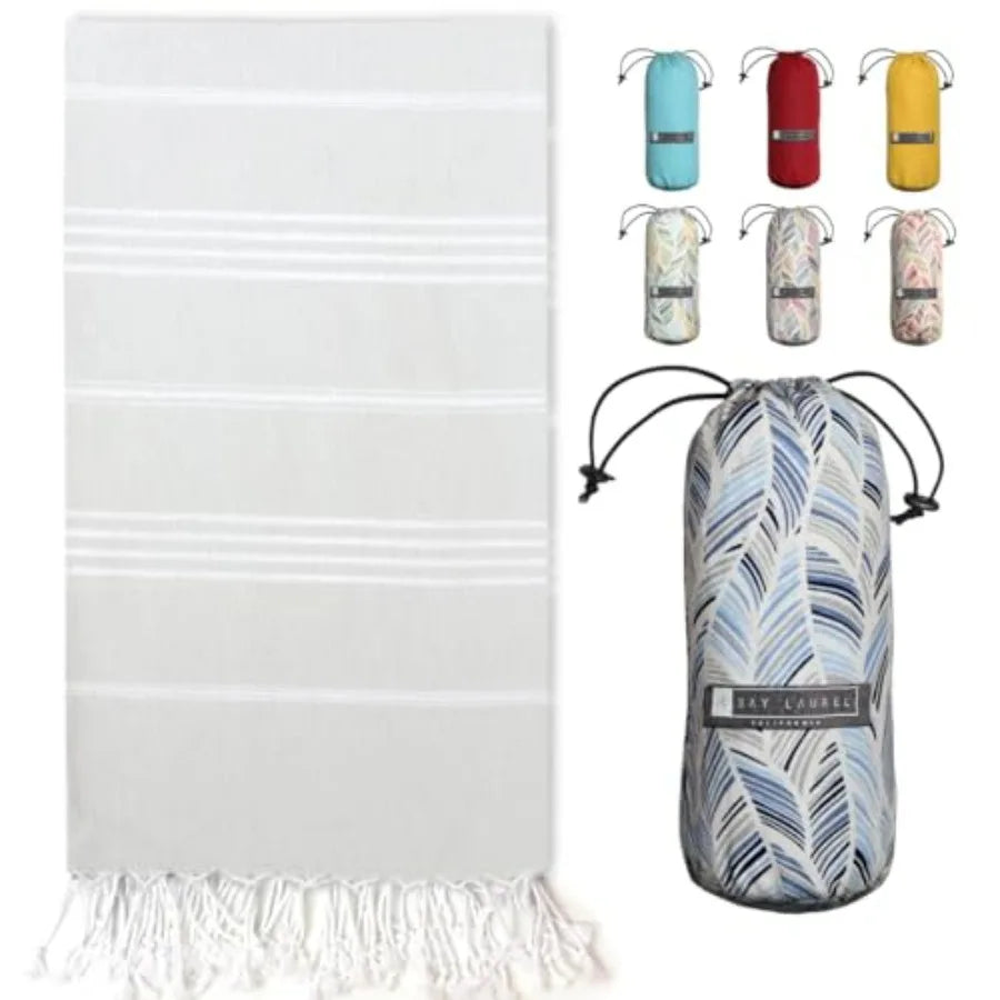 Turkish Beach Towel with Travel Bag 39 x 71