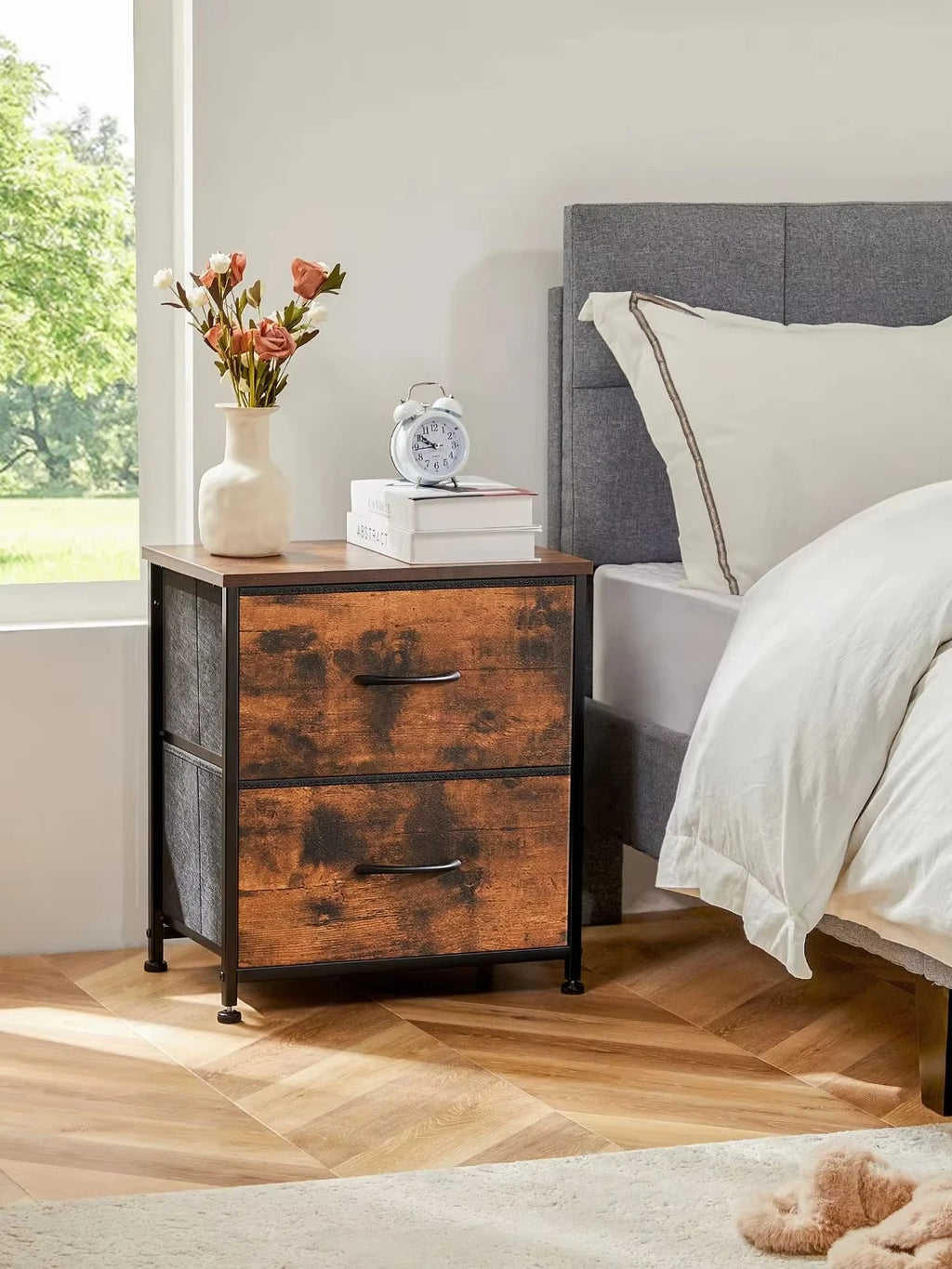 2 Drawer Storage Table