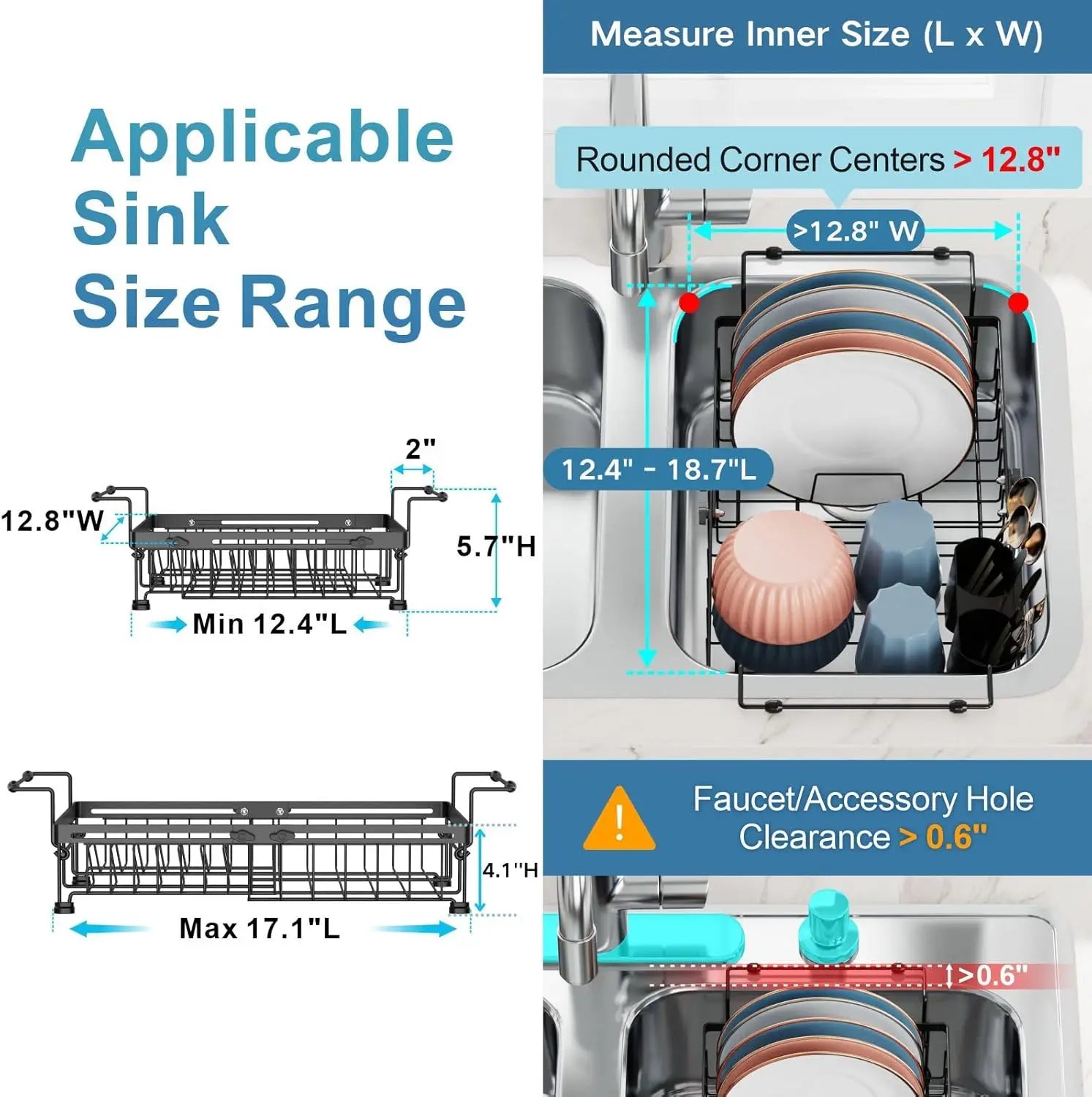 Expandable Dish Rack Heavy Duty
