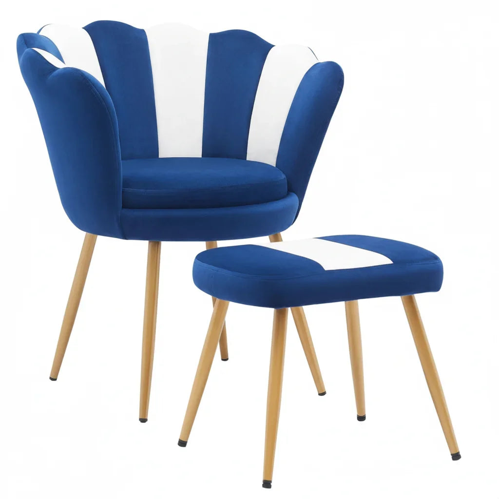MCM Velvet Accent Chair