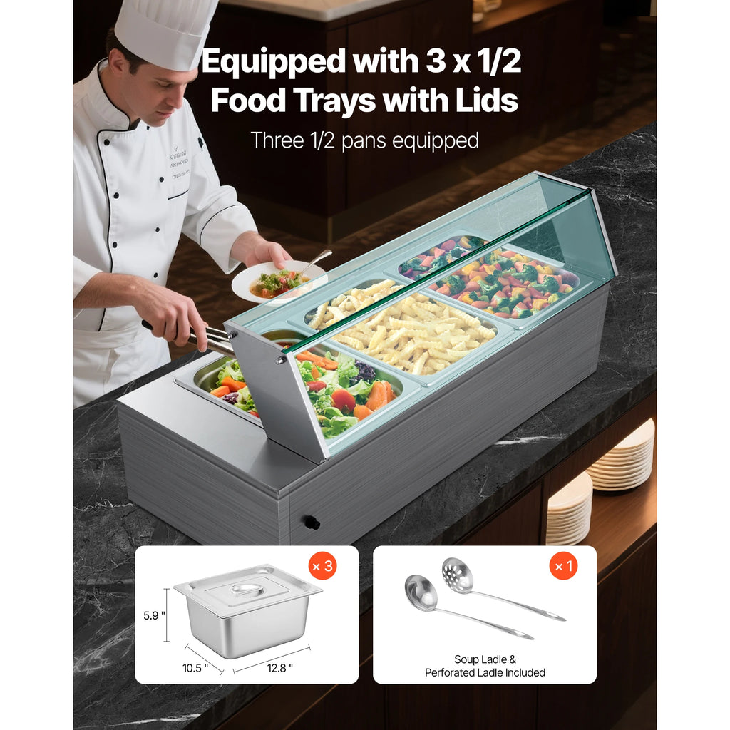 Commercial Food Warmer Electric Stainless