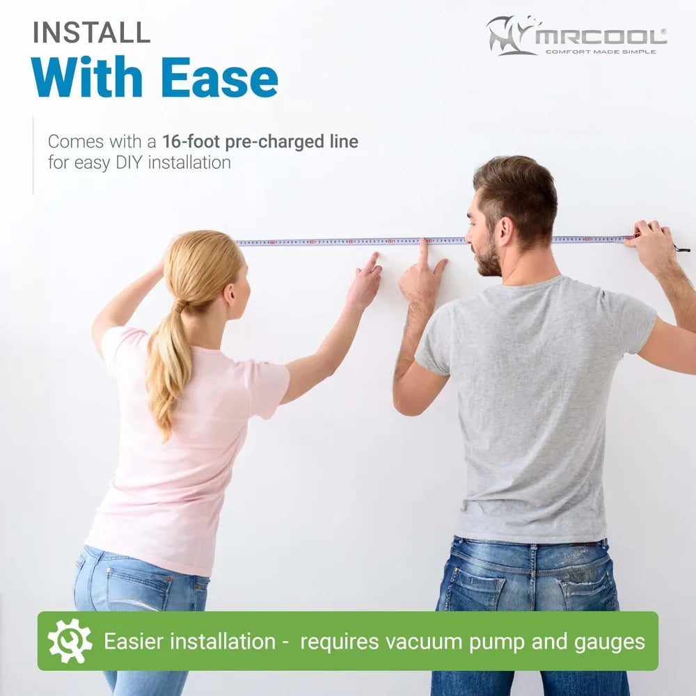 18000 BTU WiFi, DIY Installation for Home, Office