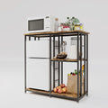 Mini-Fridge w/Storage/Coffee bar/MW Stand