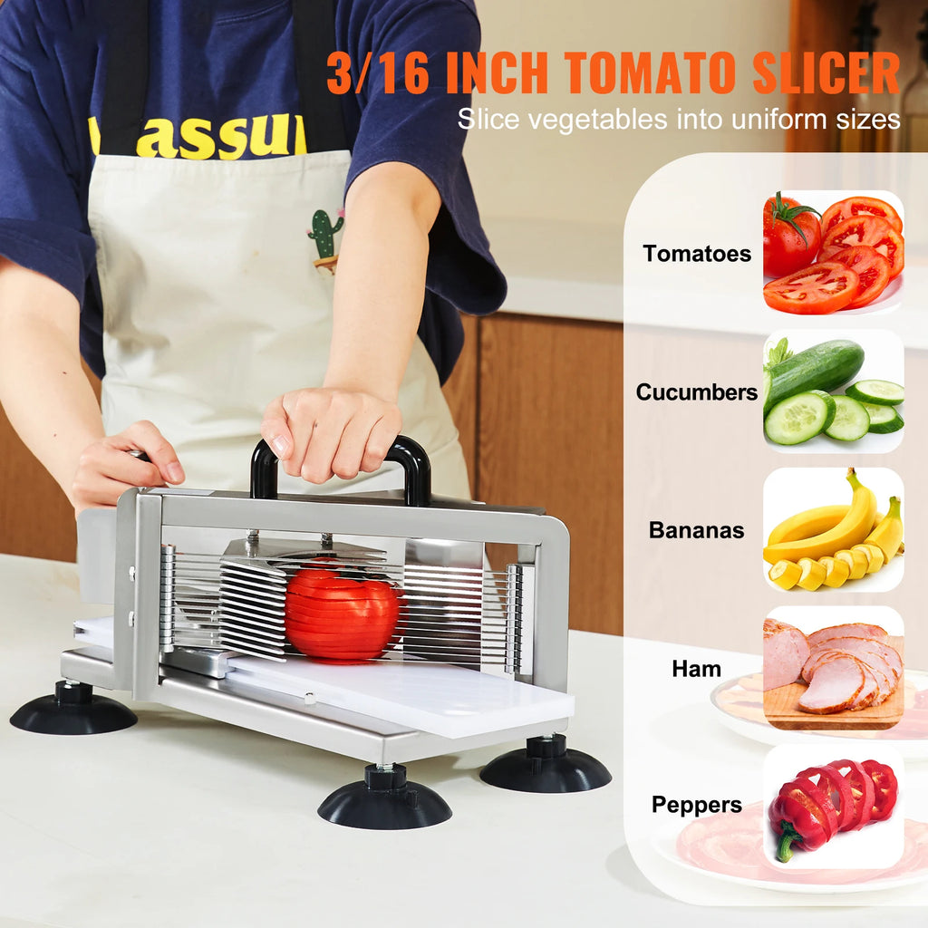 Tomato Slicer 3/16" Tomato Cutter/Slicer Stainless