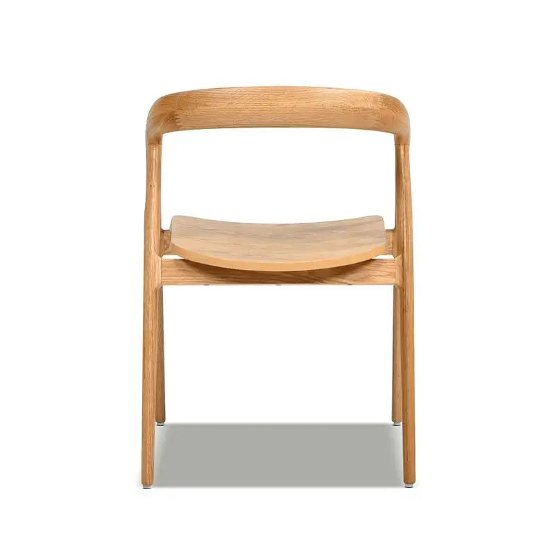 Scandinavian Sculpted Oak Wood Natural Finish