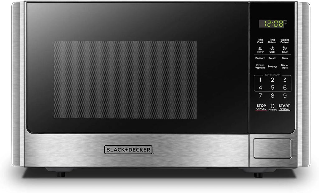 Digital Microwave, Turntable, Stainless, 0.9 CF