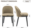 2 Upholstered Modern Fabric