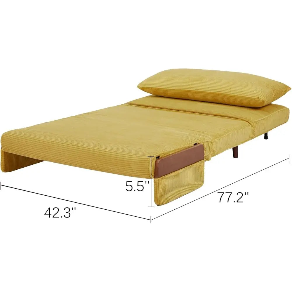 3-in-1 Chenille Sofa Bed