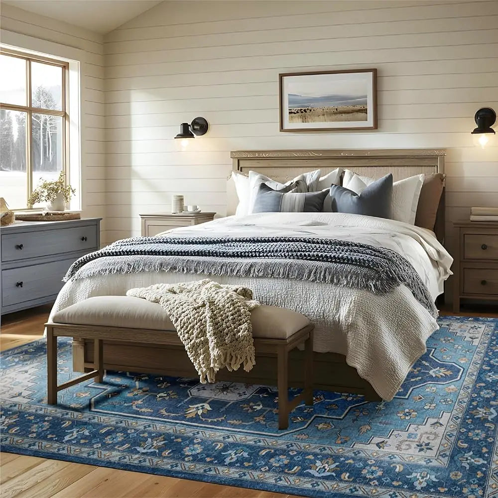 8X10 Washable Vintage Low Pile