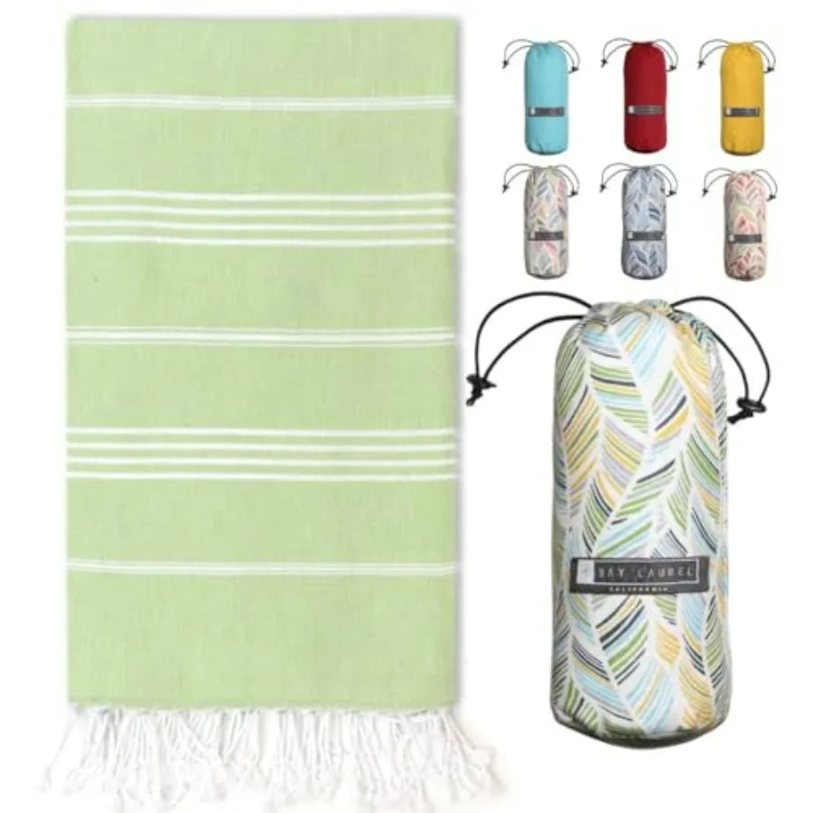 Turkish Beach Towel with Travel Bag 39 x 71