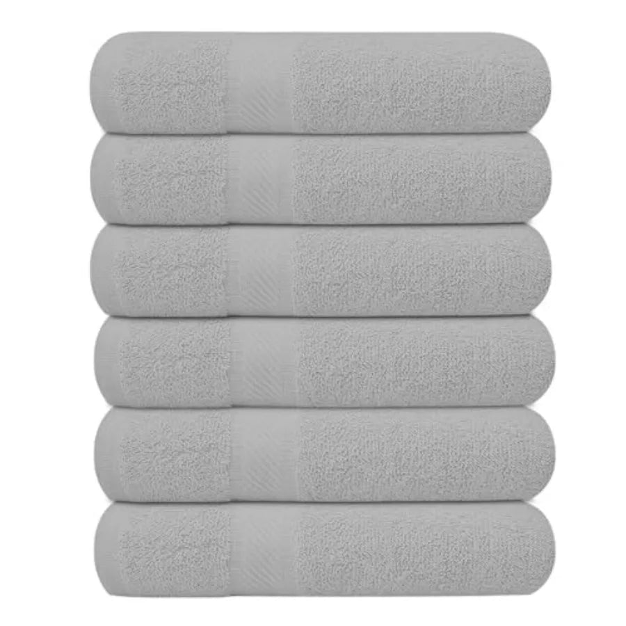 6 Pack Bath Towels Set 27 x 54