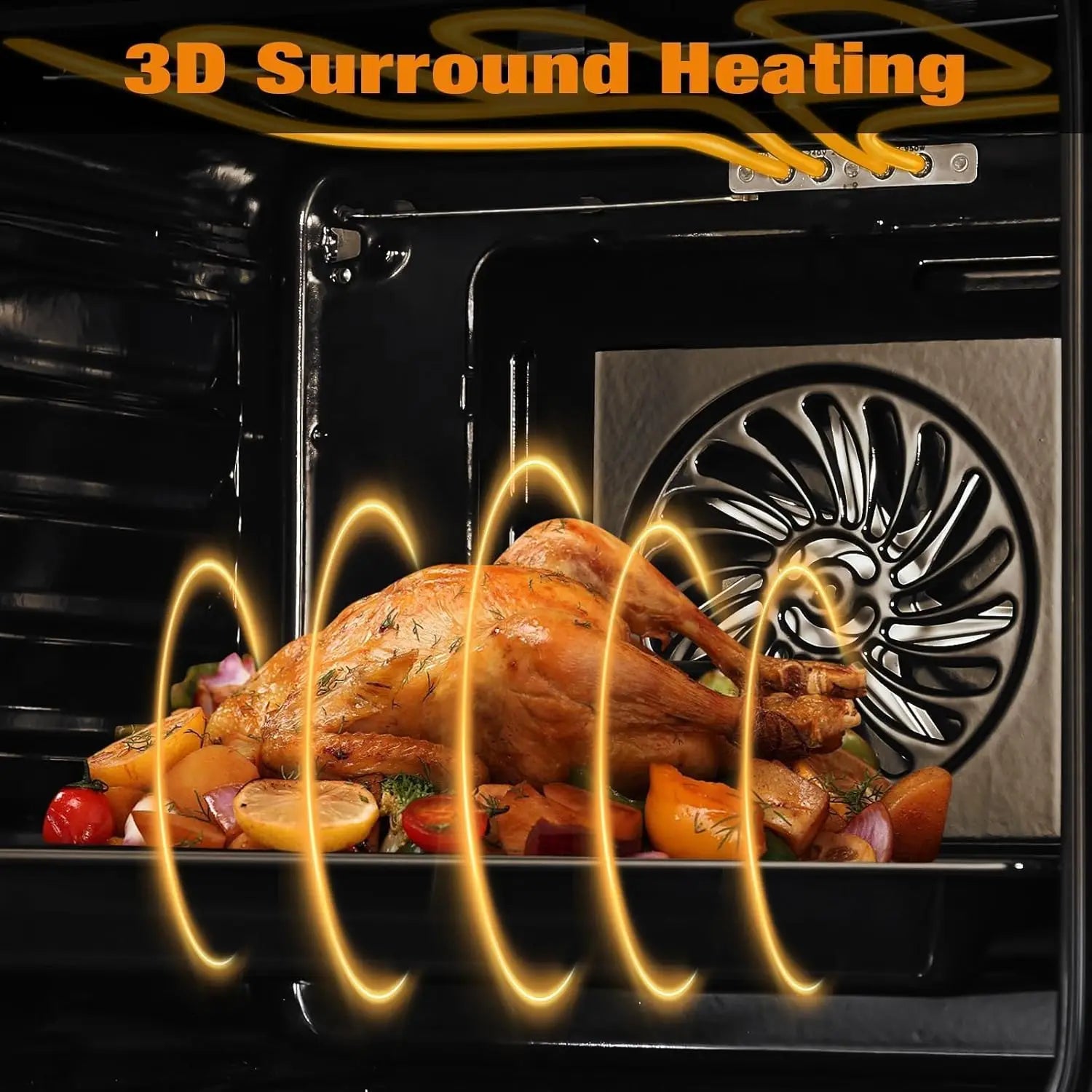 24' Electric Wall Oven, 8 Cooking Functions, Convection,