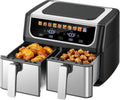 Dual Basket Air Fryer, 9.5 Quart Large