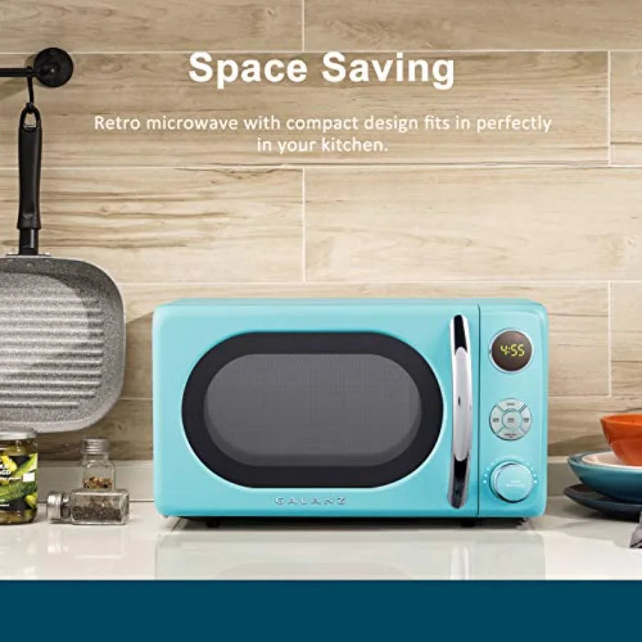 Retro Microwave, LED Lighting, Bebop Color