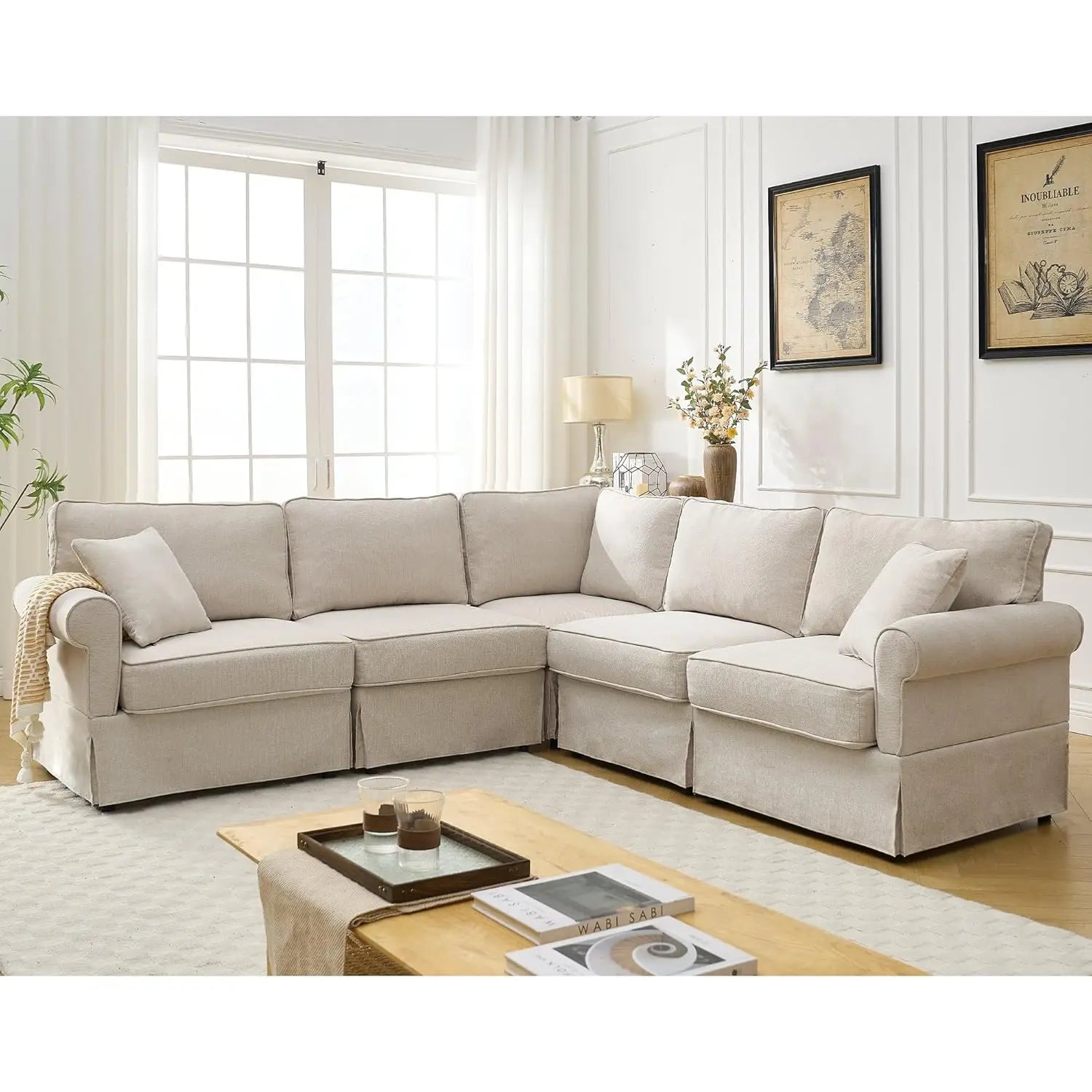 L-Shaped Sectional 5-Seater
