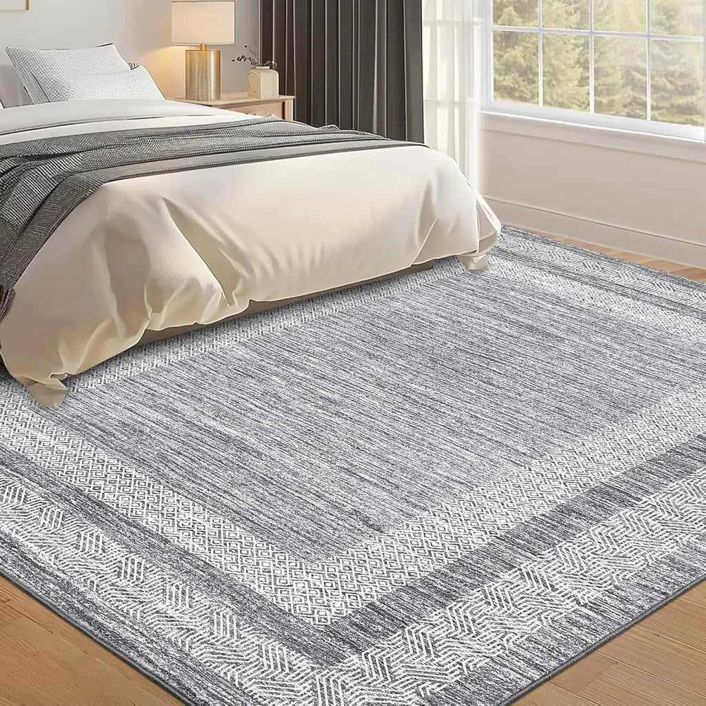 6x9 Washable Modern Abstract Soft