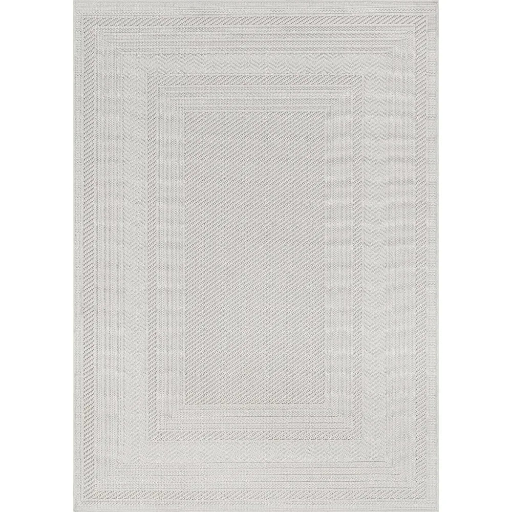 Loop White 6x9 Boho Geometric