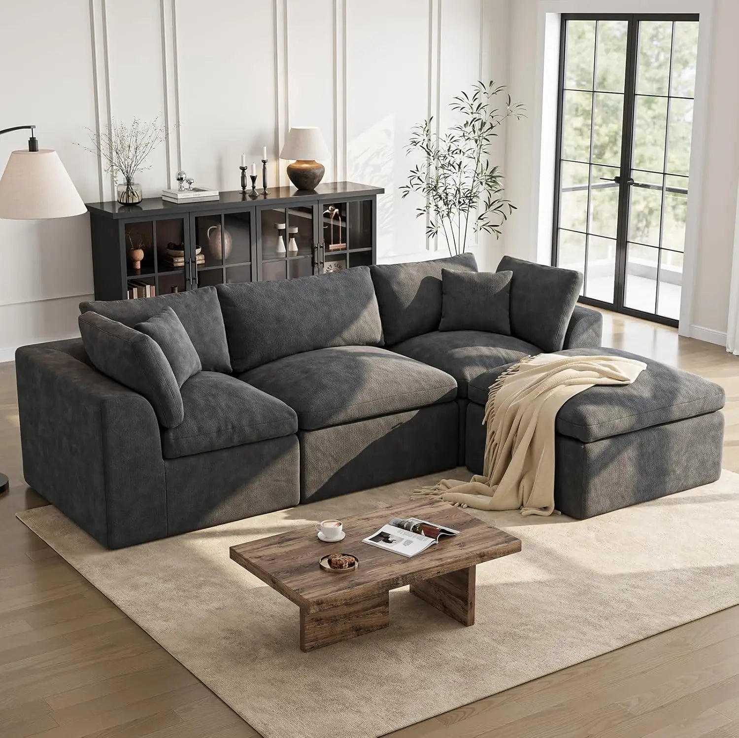 108" Cloud Sectional L Shape