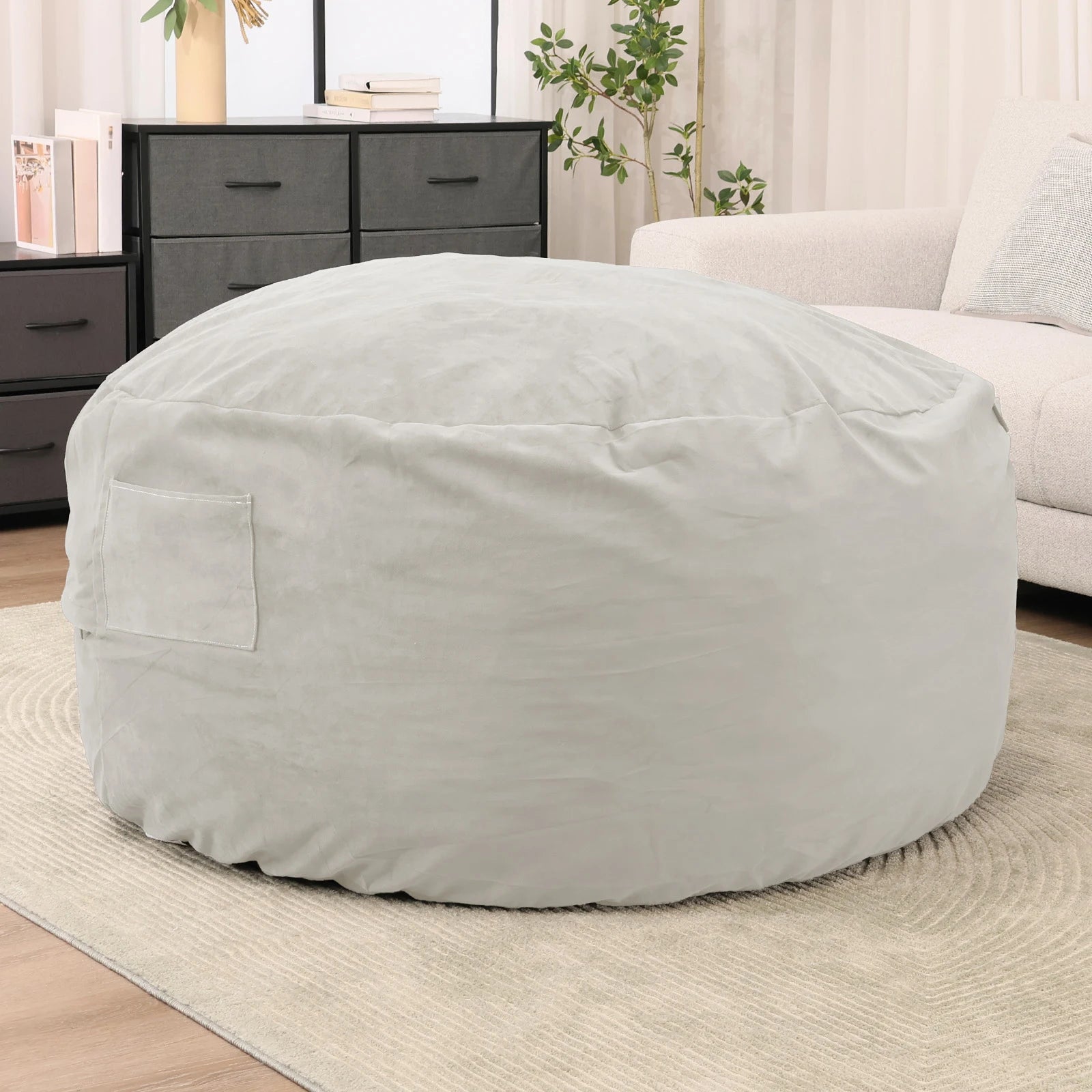 Oversized Bean Bag Chair W/Removable Cover