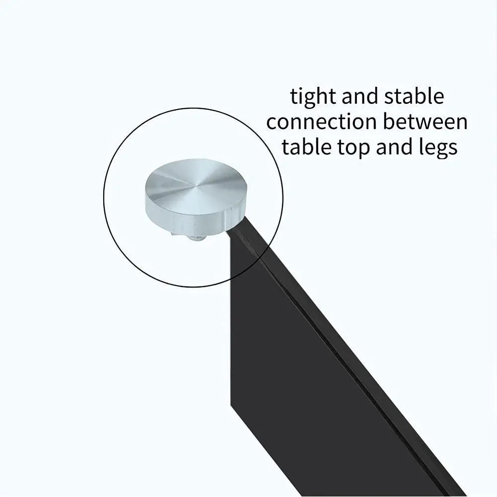 35.5 Round Tempered Glass 4 Chairs