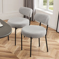 2, Mid Century Modern Round Upholstered