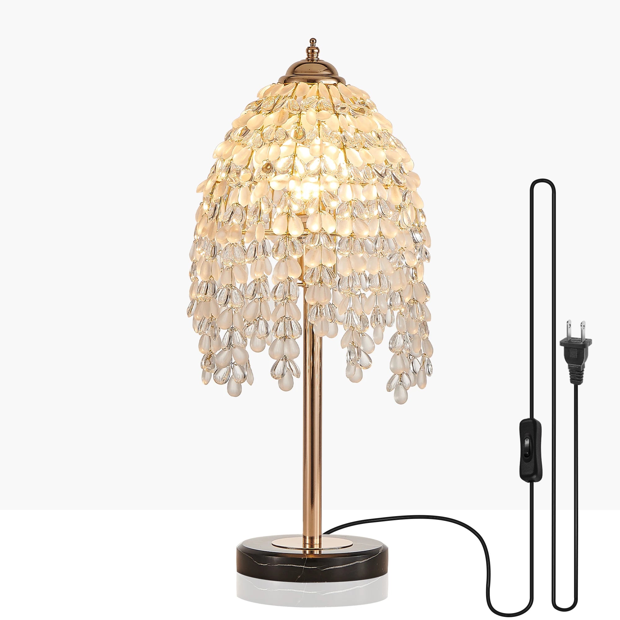 Elegant Vintage Crystal  Lamp