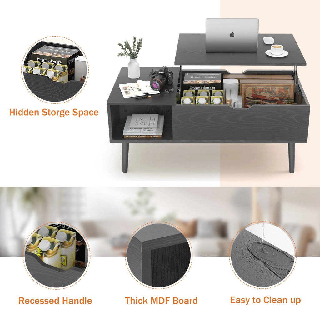 Lift Top Coffee Table 39.37"x19.7"