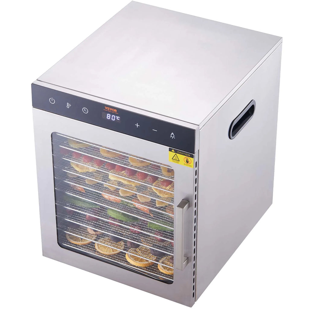10 Tray Food Dehydrator Stainless 800W/1000W