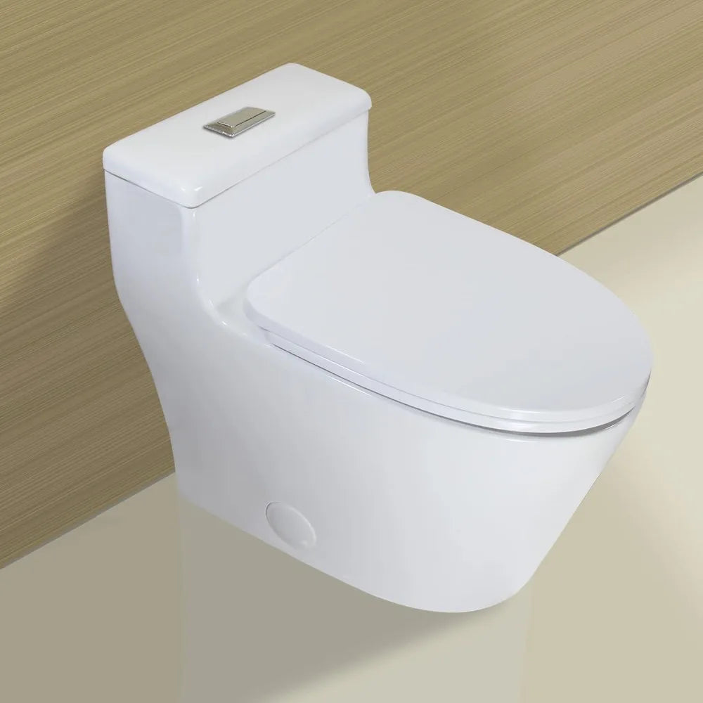 Toilet Elongated One Piece Dual Flush