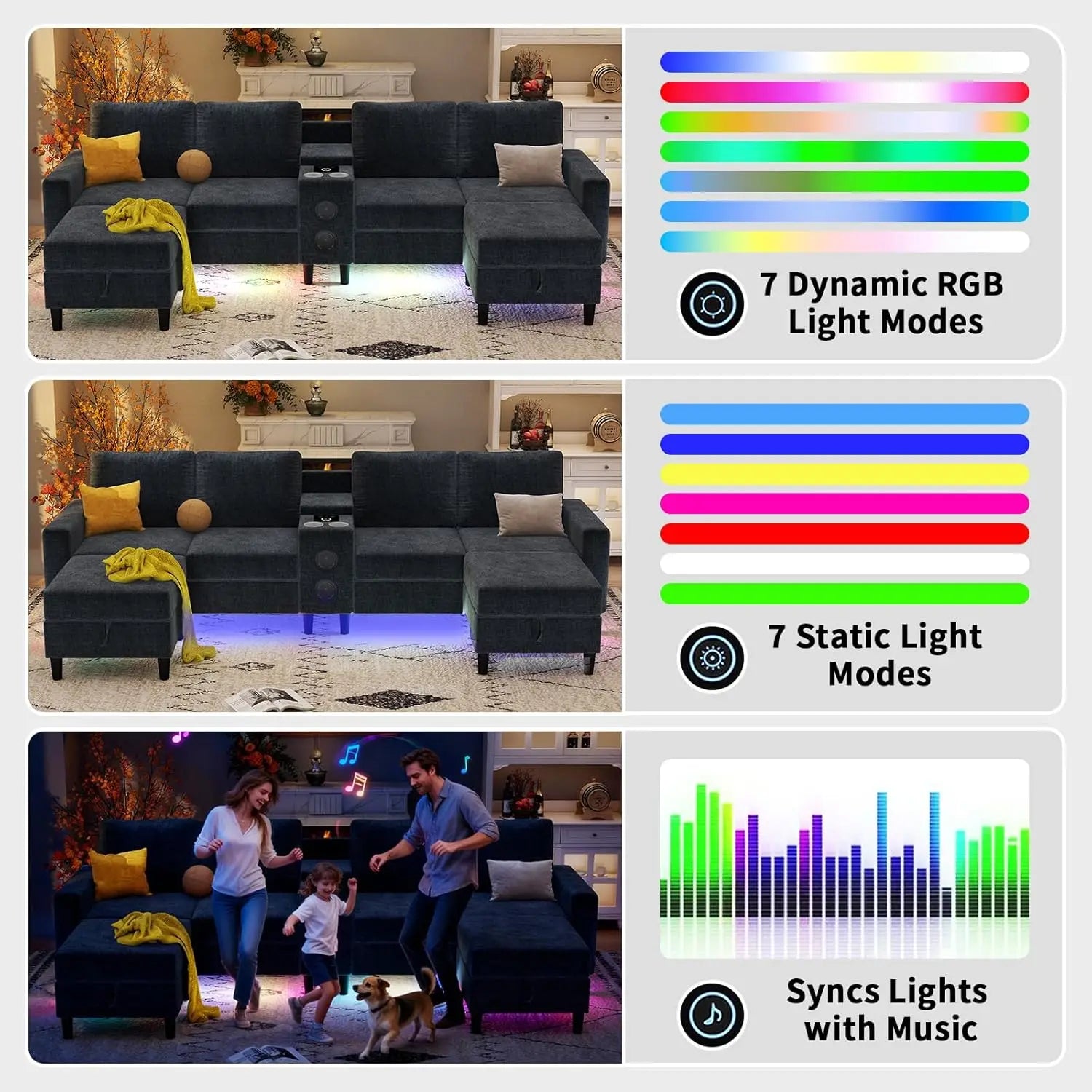 6 Seat Sectional Sofa